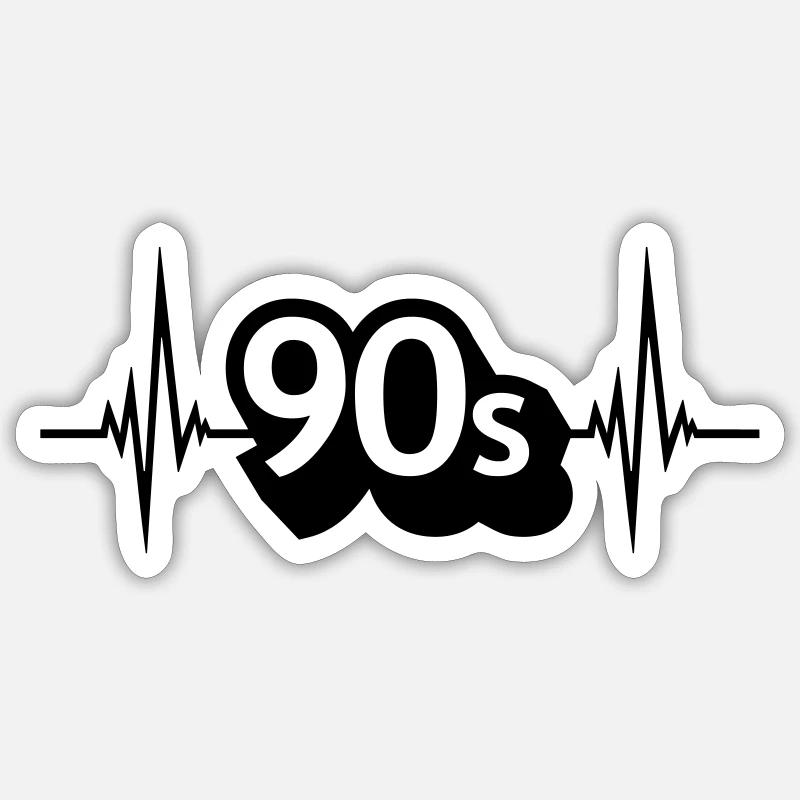 Puls 90s Enfant Sticker taille S (10 x 10 cm)