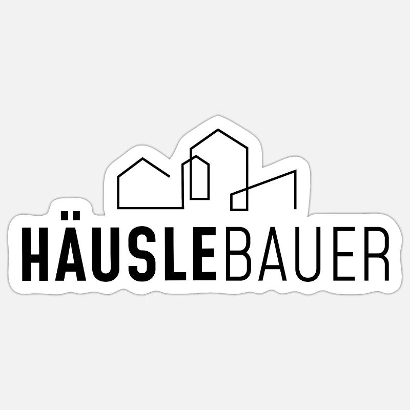 Häuslebauer Sticker Größe S (10 x 10 cm)