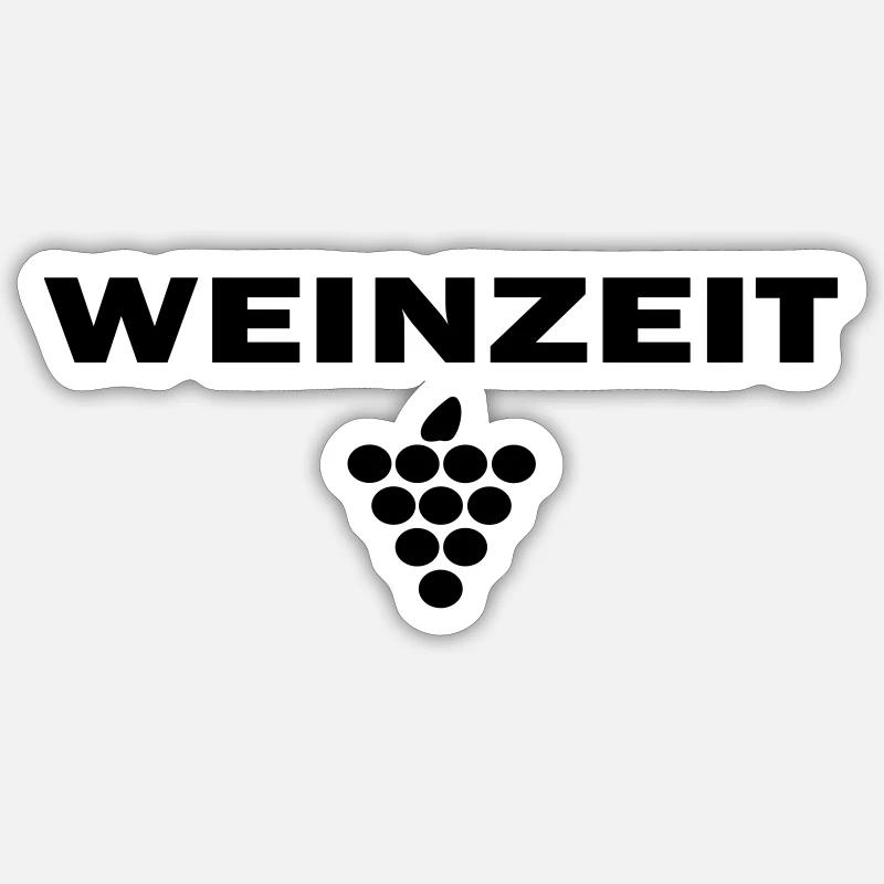 Weinzeit Sticker Größe S (10 x 10 cm)