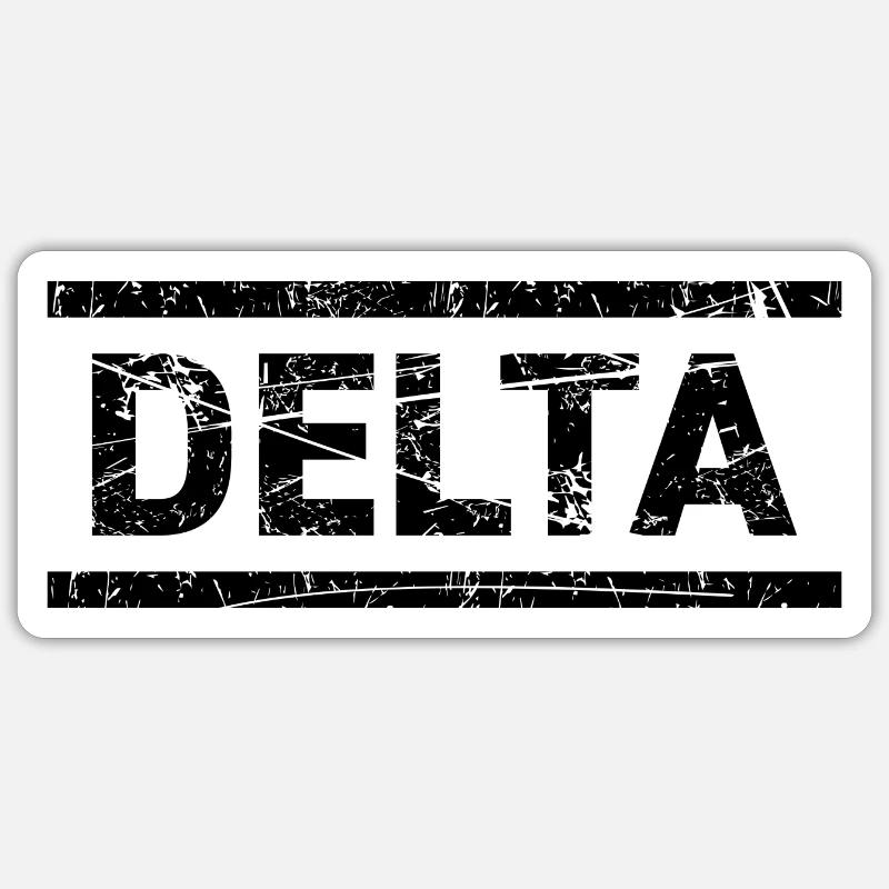 Delta - Sticker taille S (10 x 10 cm) - blanc mat