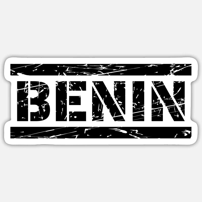 Benin - Sticker size S (10 x 10 cm) - white matte
