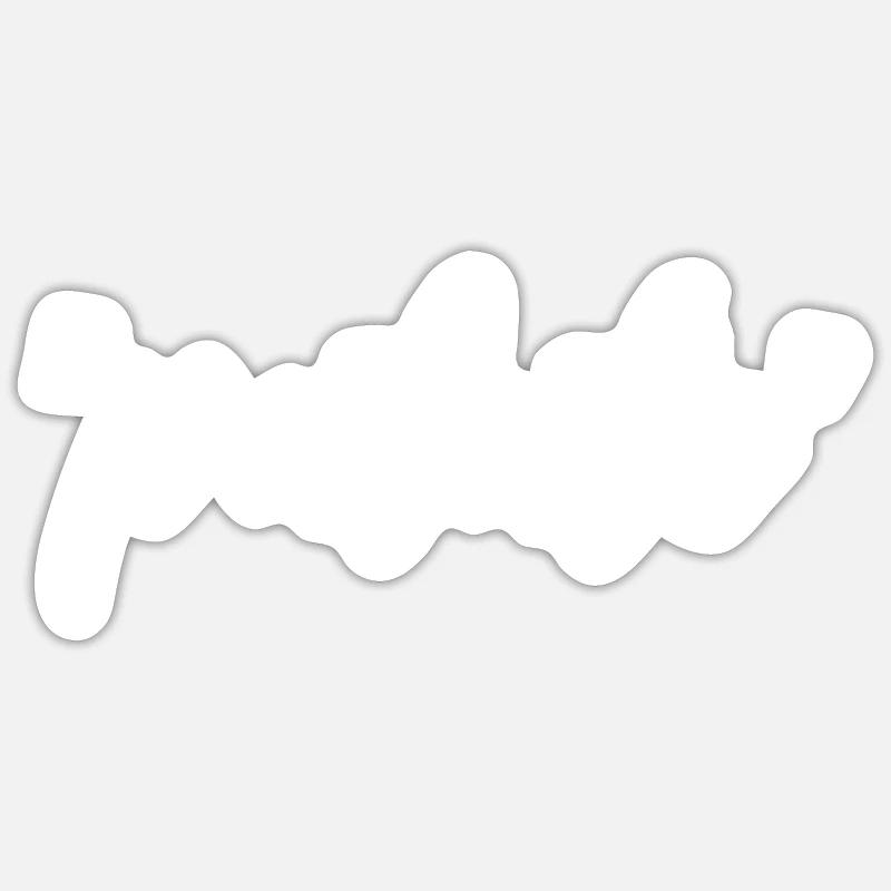 patate - message manuscrit humour autodérision Sticker taille S (10 x 10 cm)