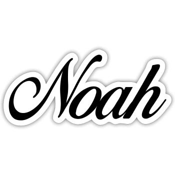 Noah - Sticker size S (10 x 10 cm) - white matte - Front