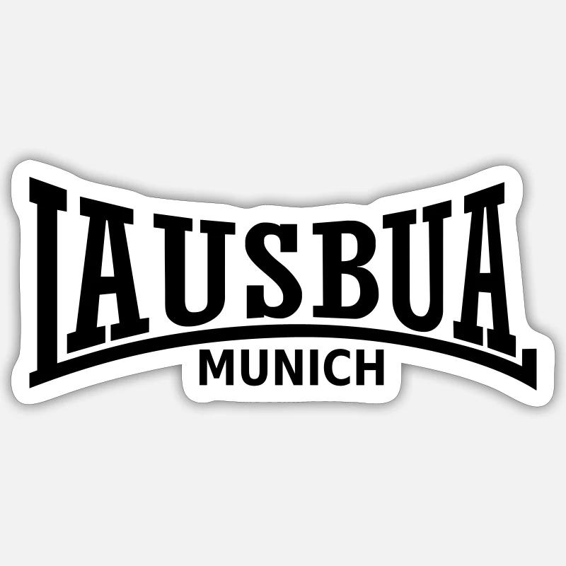 Lausbua Munich Sticker Größe S (10 x 10 cm)