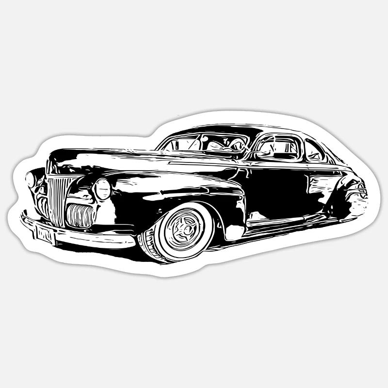 Auto - Sticker Größe S (10 x 10 cm) - Mattweiß