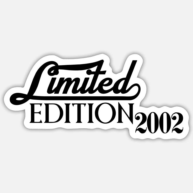 Limited Edition 2002 - Sticker Größe S (10 x 10 cm) - Mattweiß