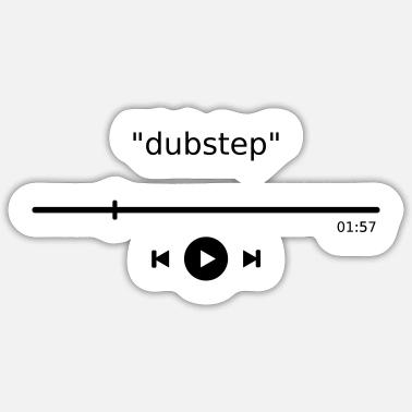 Lettore musicale Dubstep MP3 Play Button Adesivo