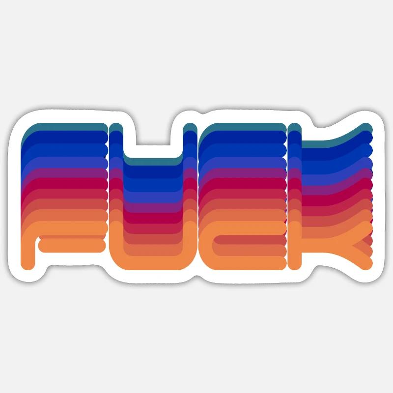 BAISER - Sticker taille S (10 x 10 cm) - blanc mat