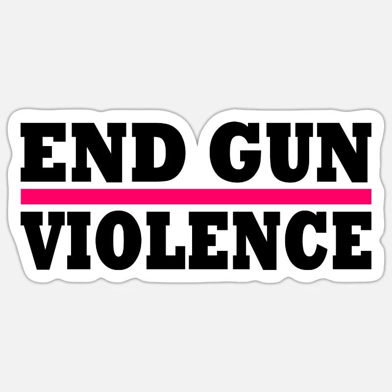 End gun violence Sticker Größe S (10 x 10 cm)