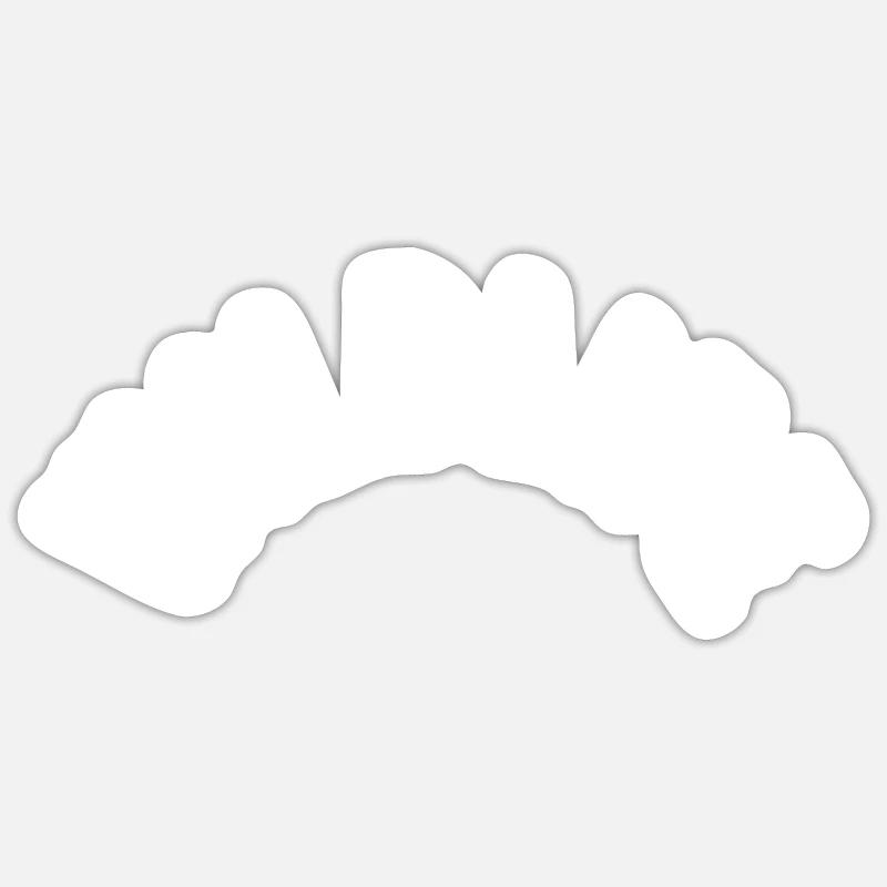 Faune - Sticker taille S (10 x 10 cm) - blanc mat