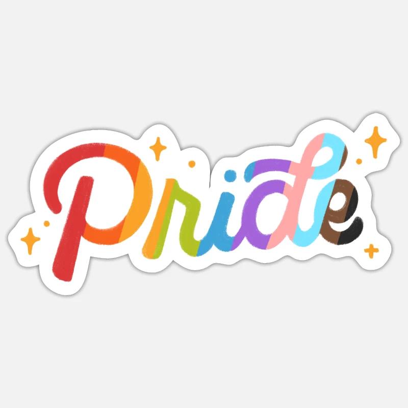 Pride - Sticker size S (10 x 10 cm) - white matte
