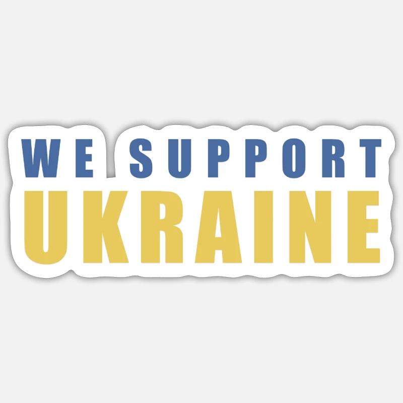 Ukraine Support Sticker Größe S (10 x 10 cm)
