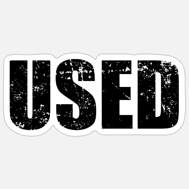 USED Sticker size S (10 x 10 cm)