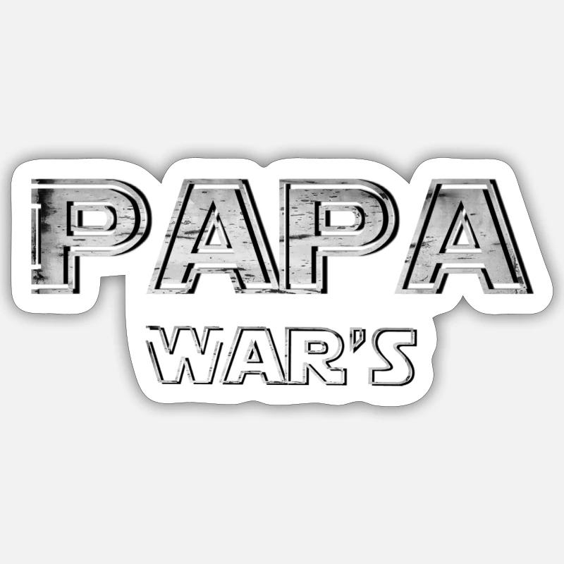 Dad wars gift gift idea Sticker size S (10 x 10 cm)