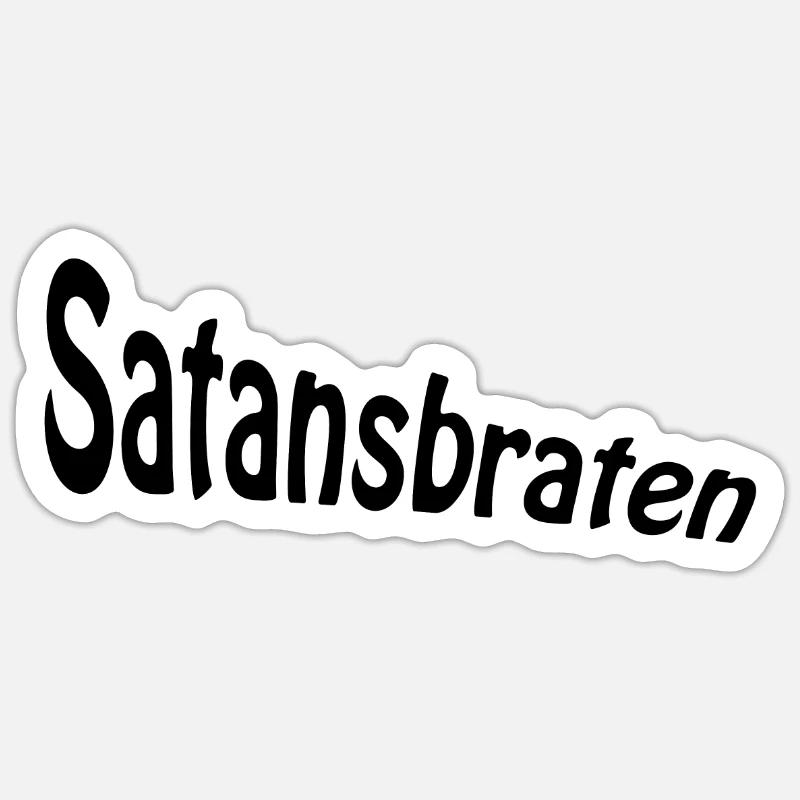 Satan's Roast - Sticker size S (10 x 10 cm) - white matte