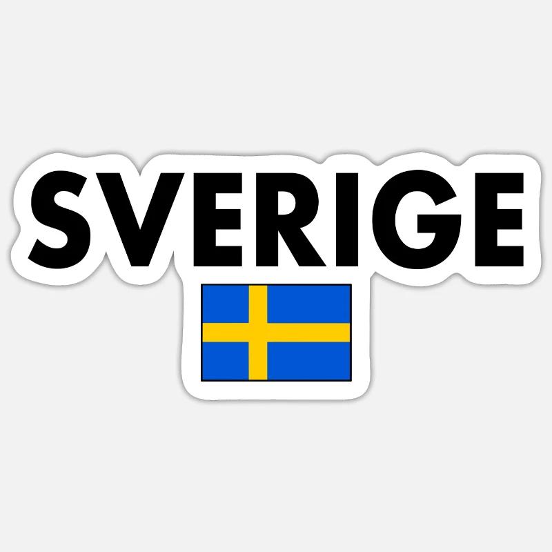 Sverige Sticker taille S (10 x 10 cm)