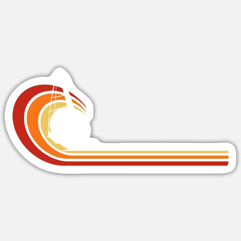Windsurfing Windsurfer Waves Wind Water Sticker size S (10 x 10 cm)
