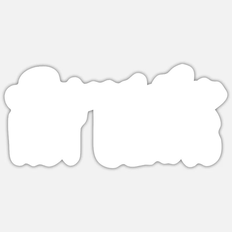 Spread Love Not Germs - Sticker size S (10 x 10 cm) - white matte