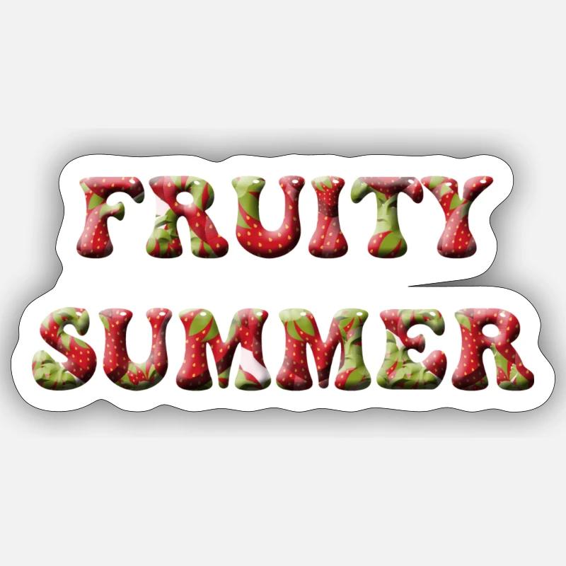 FRUCHTIGER SOMMER Sticker Größe S (10 x 10 cm)