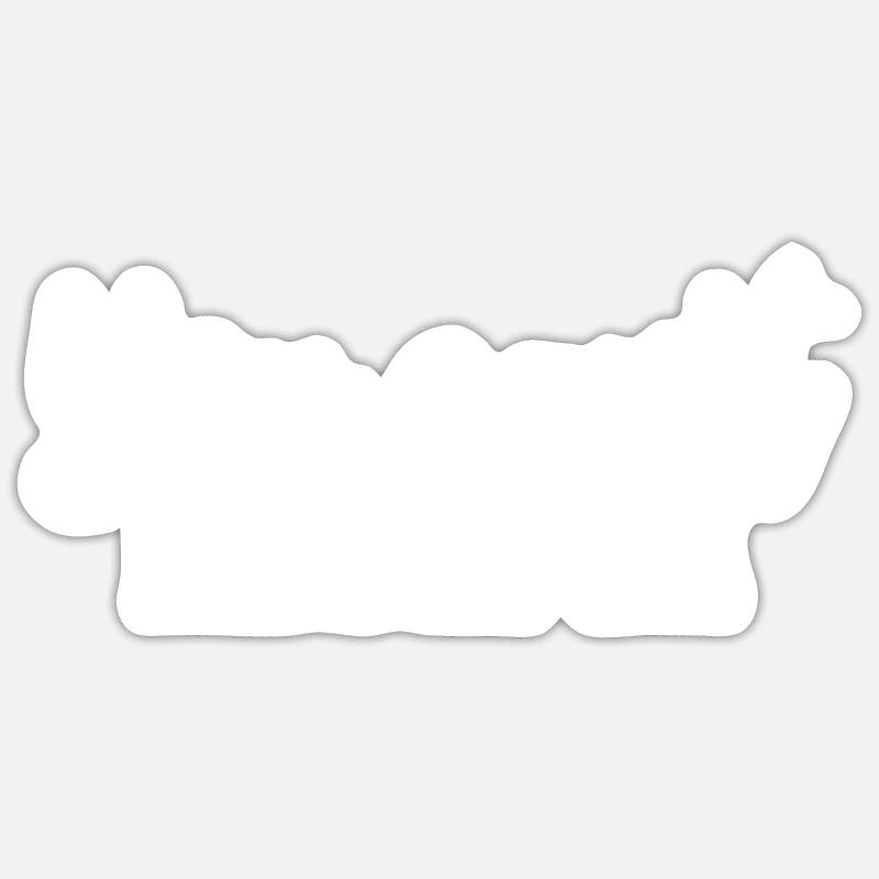 You cant handle me - Sticker size S (10 x 10 cm) - white matte