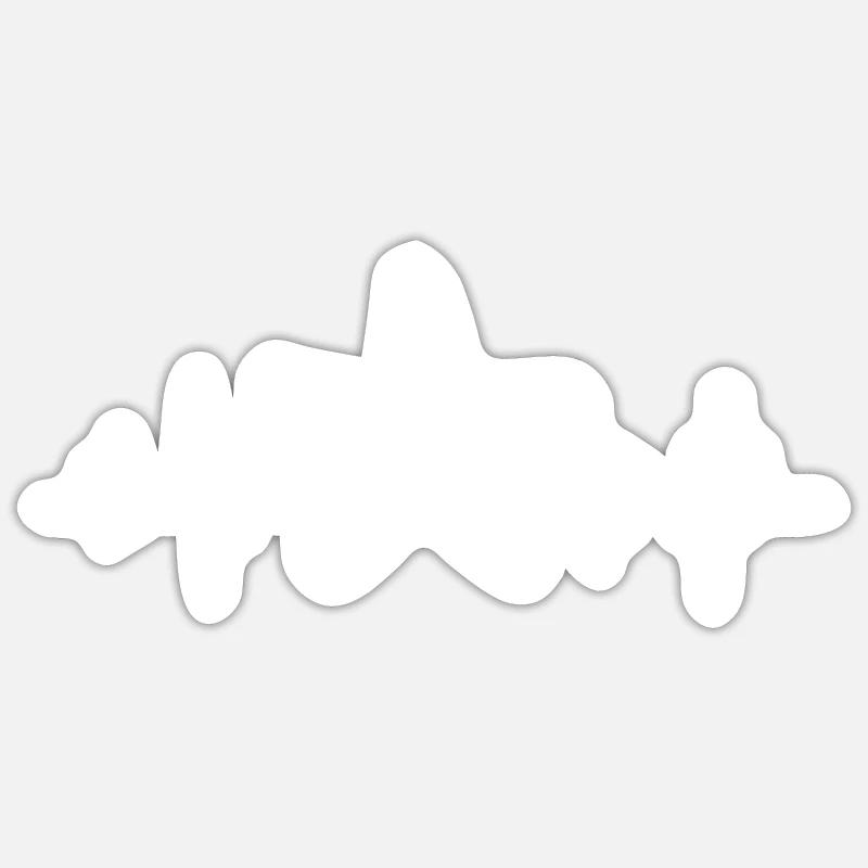 Seestern - Sticker Größe S (10 x 10 cm) - Mattweiß