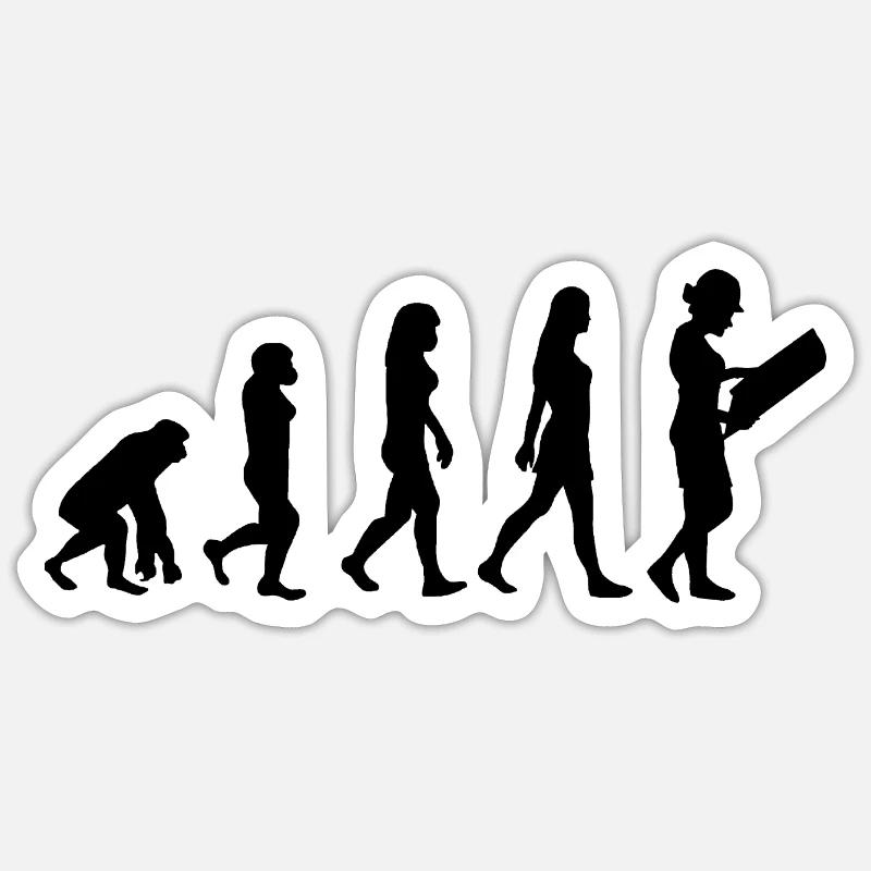Architect Female Architect Gift - Sticker size S (10 x 10 cm) - white matte