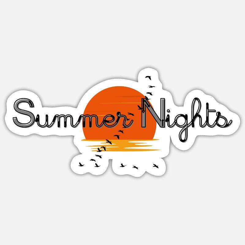 Sommernächte Sticker Größe S (10 x 10 cm)