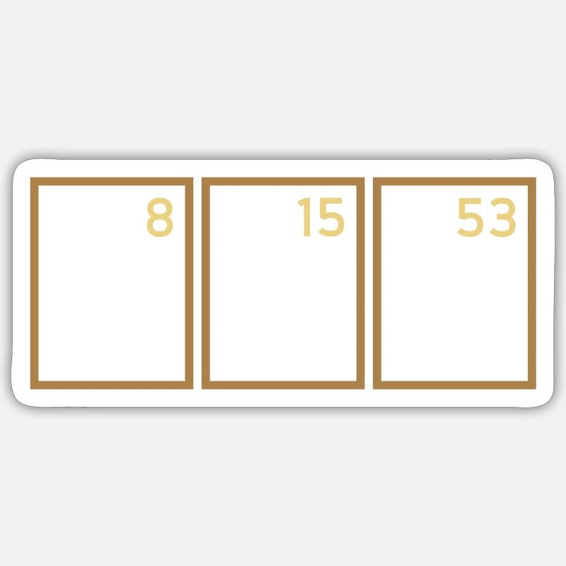 Sauerstoff, Phosphor, Iod Sticker Größe S (10 x 10 cm)