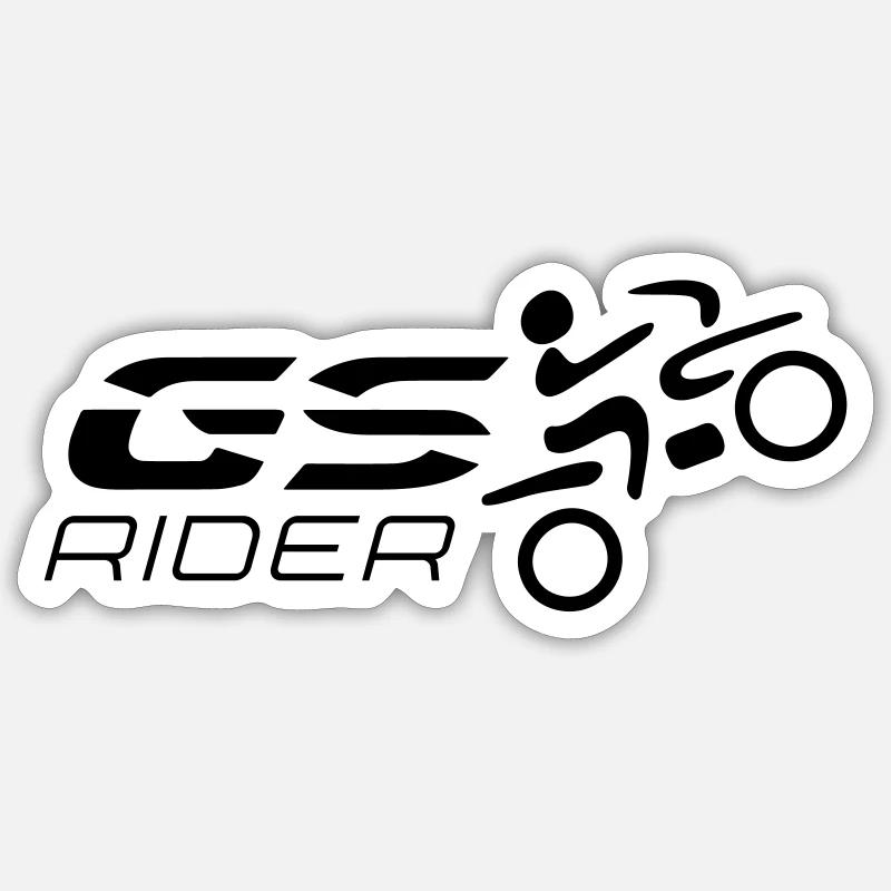 Logo GS Driver n° 2 | Noir - Sticker taille S (10 x 10 cm) - blanc mat
