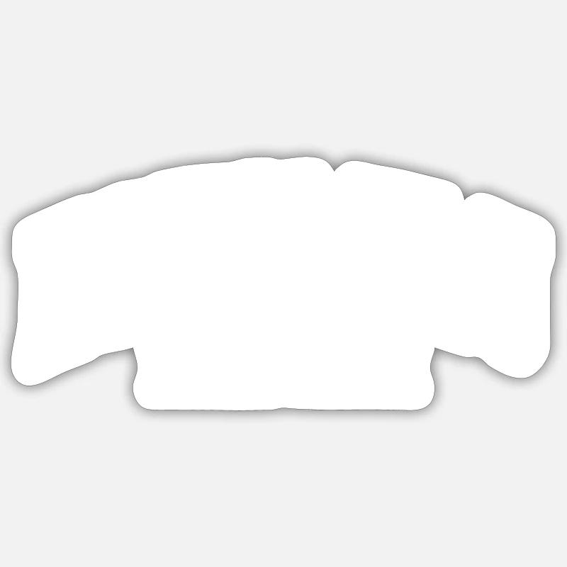 Honolulu - Sticker size S (10 x 10 cm) - white matte