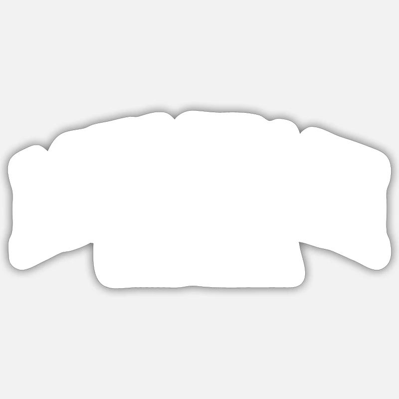 Plage de Long - Sticker taille S (10 x 10 cm) - blanc mat