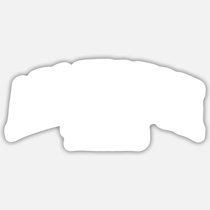 Arlington - Sticker taille S (10 x 10 cm) - blanc mat