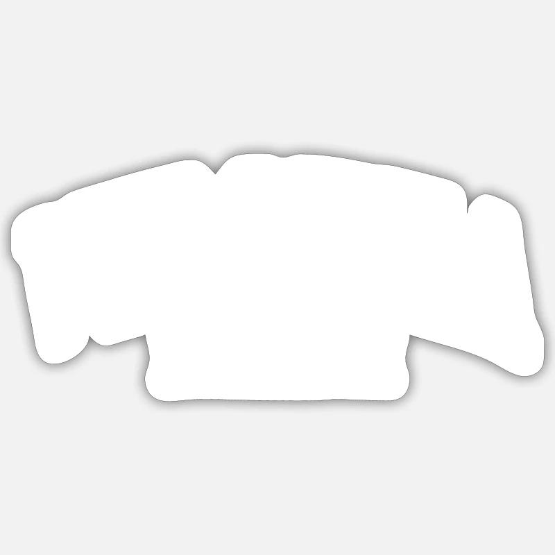 Virginia Beach - Sticker Größe S (10 x 10 cm) - Mattweiß