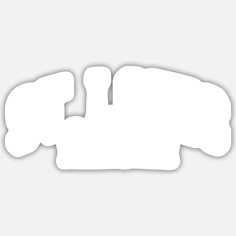 St. Louis - Sticker size S (10 x 10 cm) - white matte