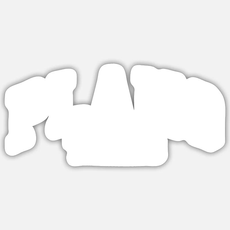 Plano - Sticker Größe S (10 x 10 cm) - Mattweiß