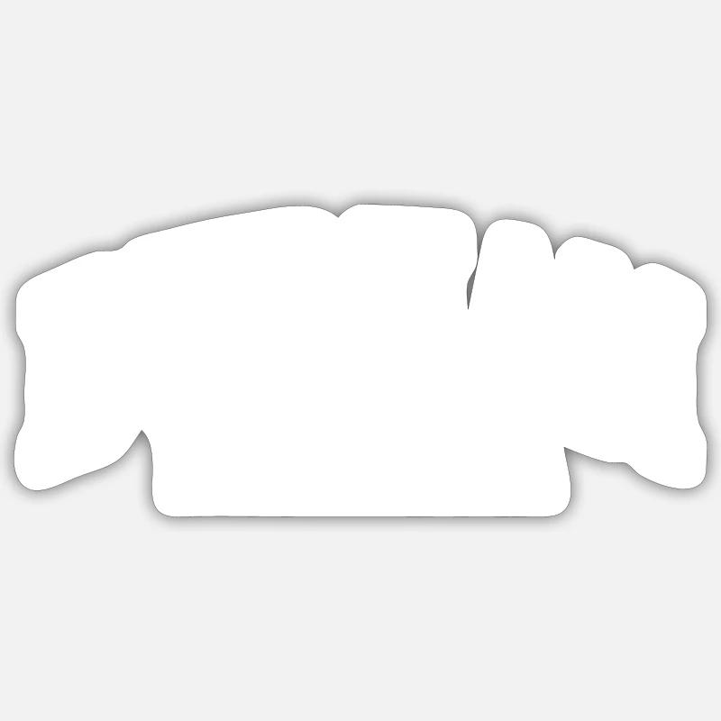 Durham - Sticker size S (10 x 10 cm) - white matte