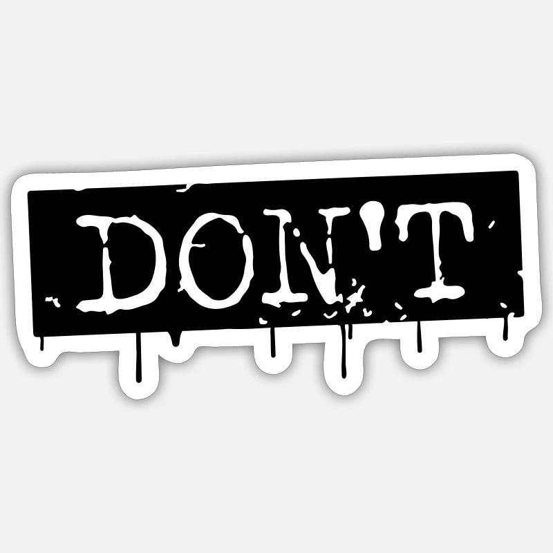 NE PAS Sticker taille S (10 x 10 cm)