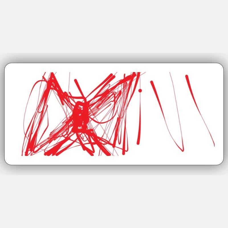 Roter Bogen - Sticker Größe S (10 x 10 cm) - Mattweiß