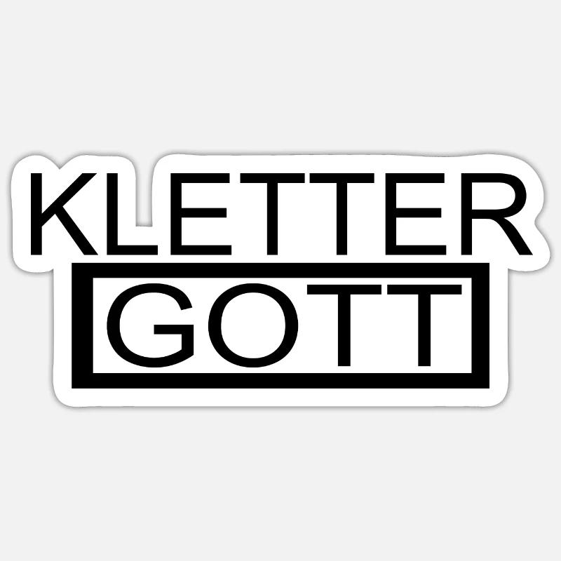 climbing - Sticker Größe S (10 x 10 cm) - Mattweiß