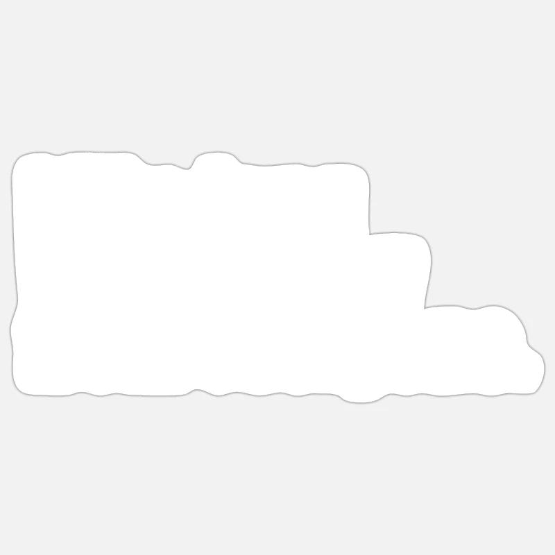 long walks funny quote - Sticker size S (10 x 10 cm) - white matte