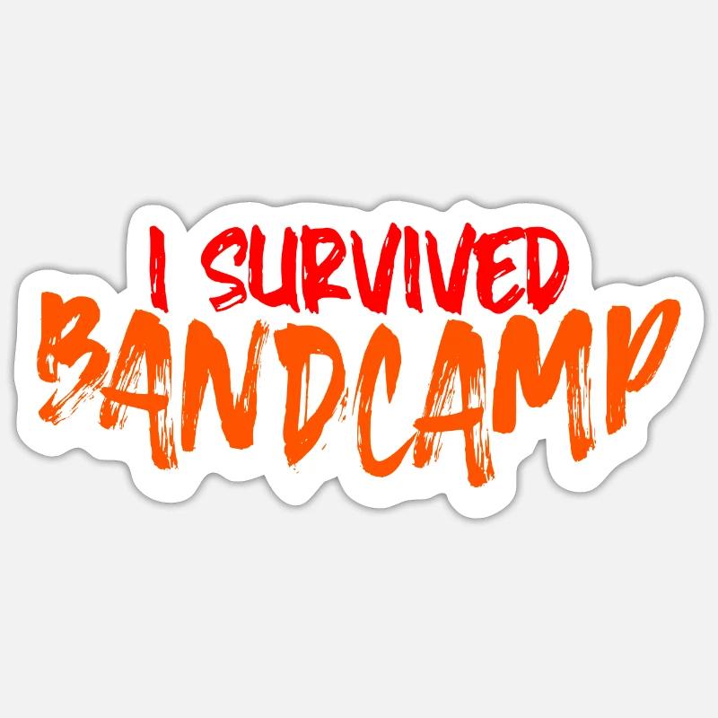 I Survived Bandcamp 4 - Sticker size S (10 x 10 cm) - white matte