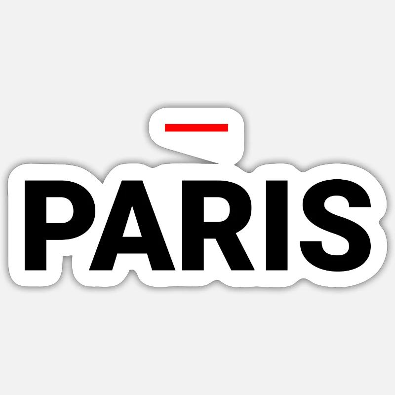 PARIS - Sticker Größe S (10 x 10 cm) - Mattweiß