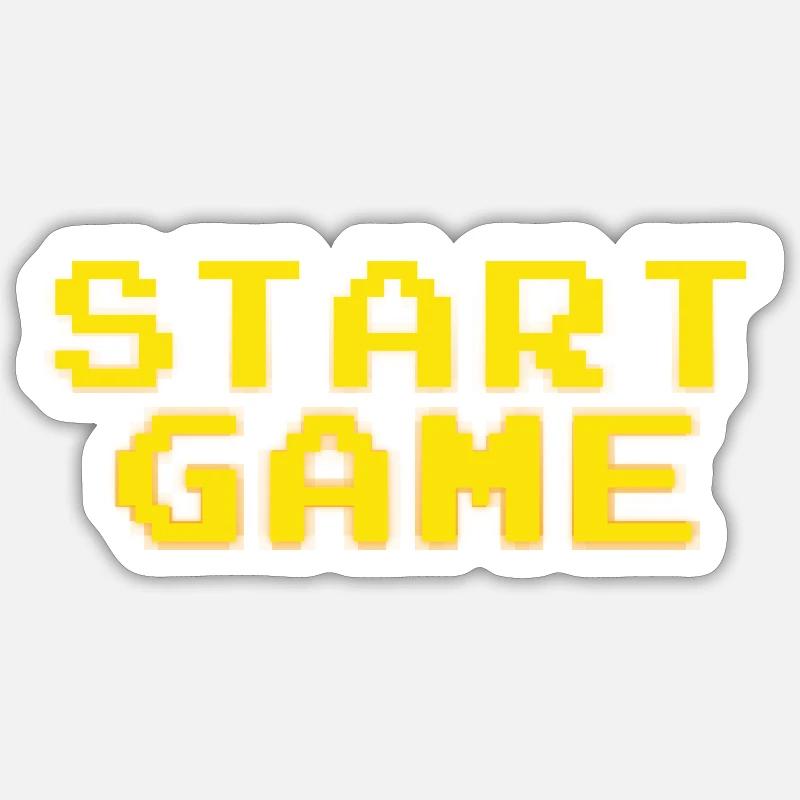 Start Game Sticker taille S (10 x 10 cm)