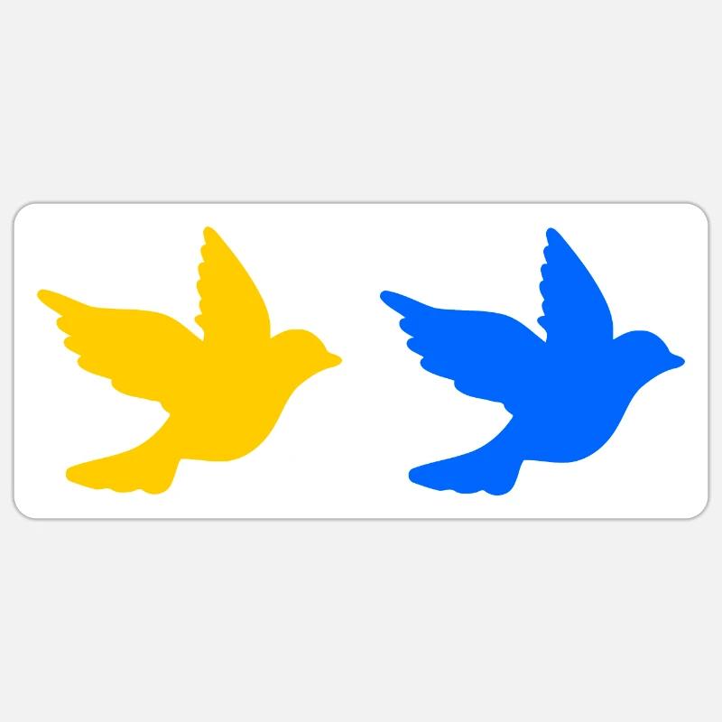 Ukraine - Sticker taille S (10 x 10 cm) - blanc mat