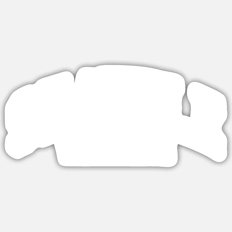 Seattle - Sticker taille S (10 x 10 cm) - blanc mat