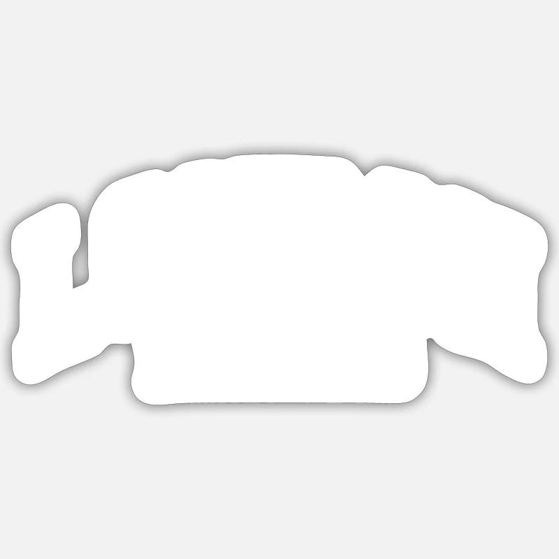 Londres - Sticker taille S (10 x 10 cm) - blanc mat