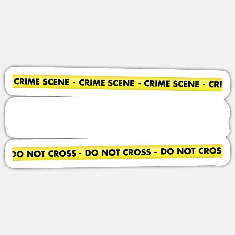 Sécurisation des traces - Kripo Polizei Kriminaltechnik Sticker taille S (10 x 10 cm)