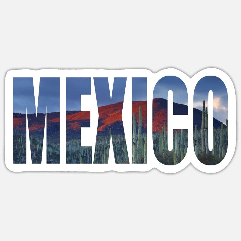 mexico mexico cactus Sticker size S (10 x 10 cm)