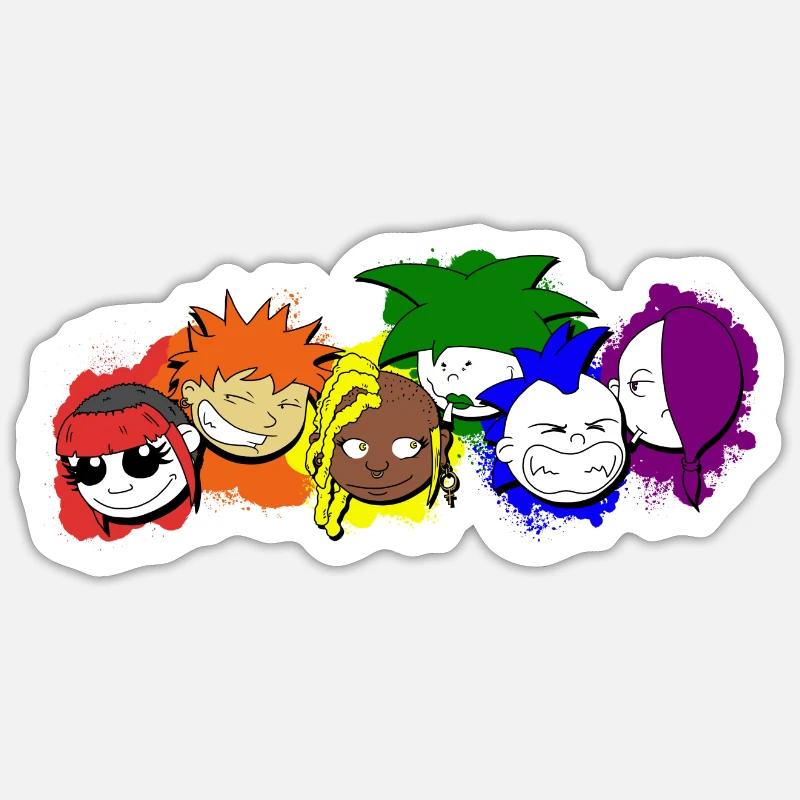 LGBTQ+ Punks Sticker size S (10 x 10 cm)