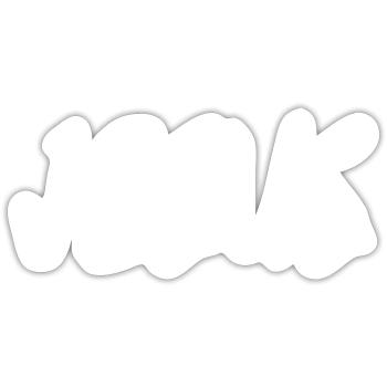 Jesus - Sticker Größe S (10 x 10 cm) - Mattweiß - Vorne